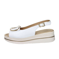 Valleverde Donna Sandalo con zeppa V32104 Bianco