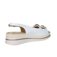 Valleverde Donna Sandalo con zeppa V32104 Bianco