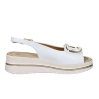 Valleverde Donna Sandalo con zeppa V32104 Bianco