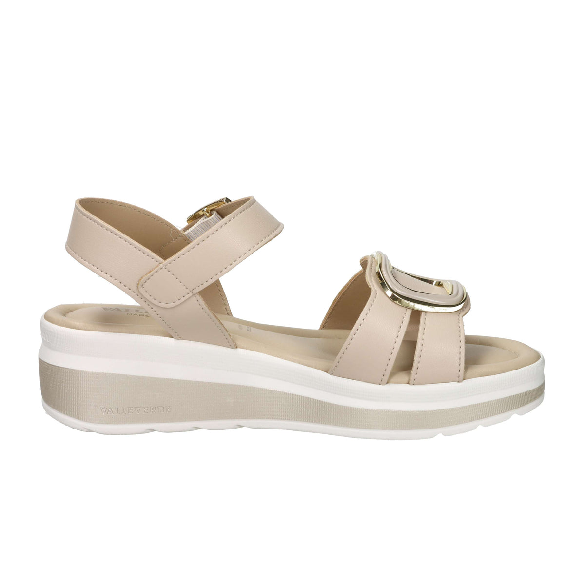 Valleverde Donna Sandalo con zeppa VMI101M Beige