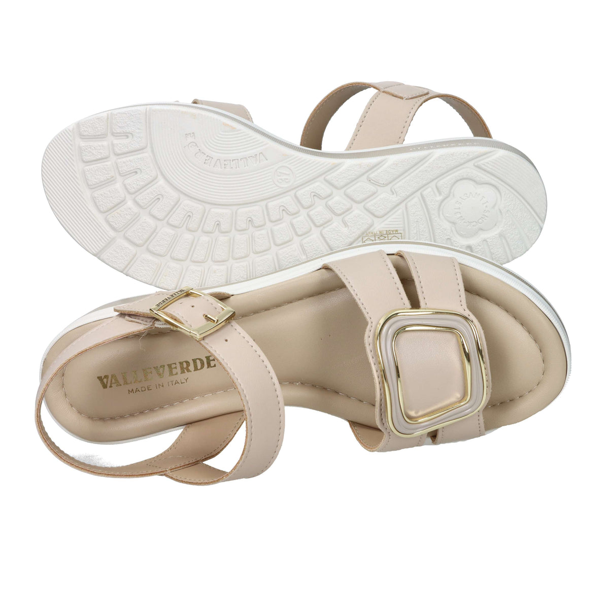 Valleverde Donna Sandalo con zeppa VMI101M Beige