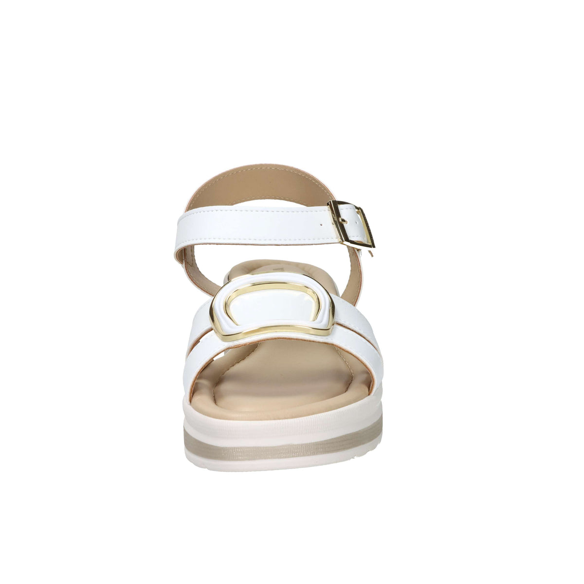 Valleverde Donna Sandalo con zeppa VMI101M Bianco