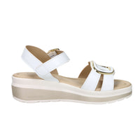 Valleverde Donna Sandalo con zeppa VMI101M Bianco