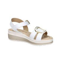 Valleverde Donna Sandalo con zeppa VMI101M Bianco