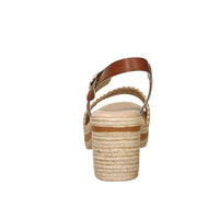 Valleverde Donna Sandalo con tacco 39200 Beige/Cuoio