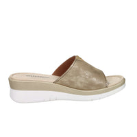 Valleverde Donna Ciabatta con zeppa 52104 Bronzo