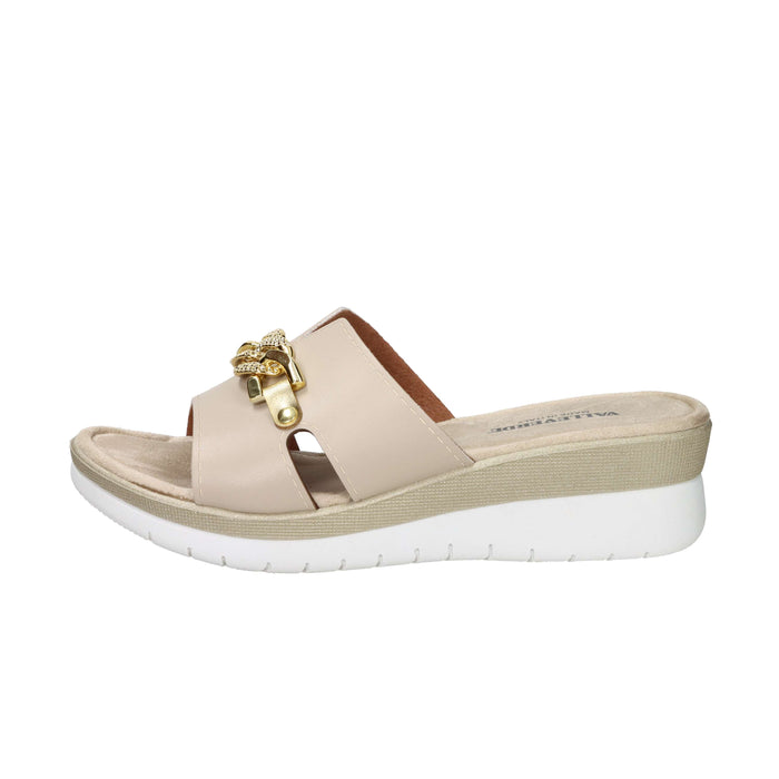 Valleverde Femme Mule compensée 52102 Beige