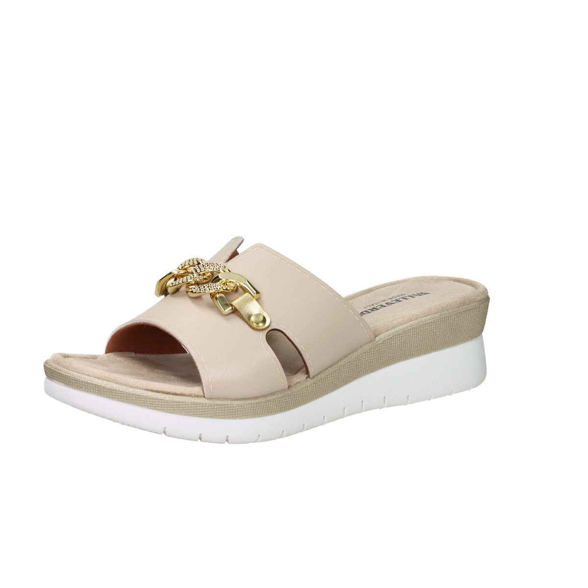 Valleverde Damen Keilpantoletten 52102 Beige
