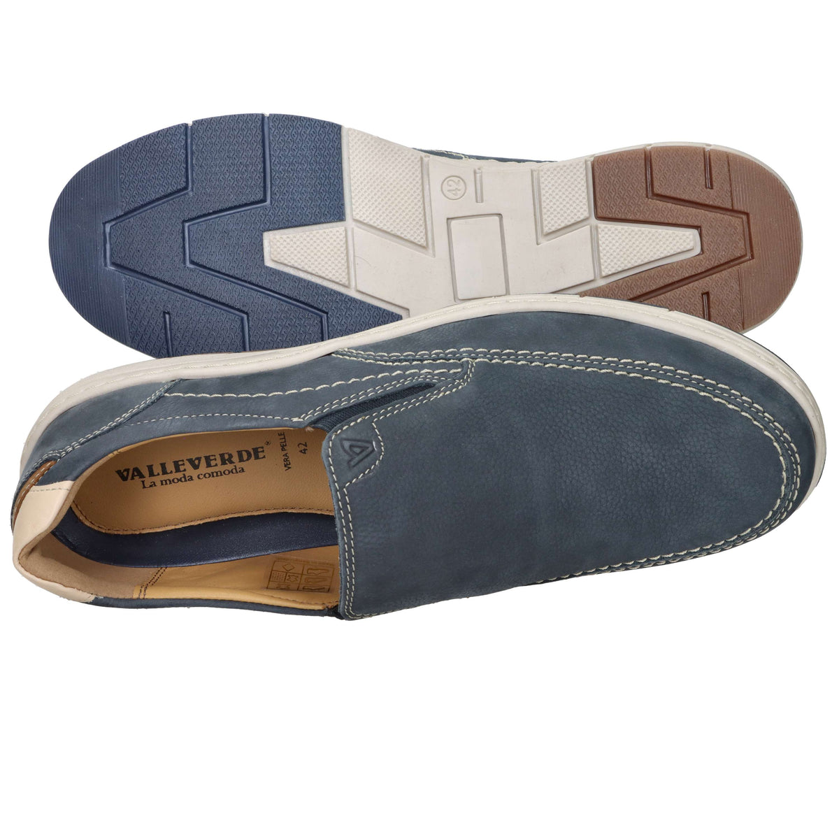 Valleverde Uomo Slip on 17920 Blu