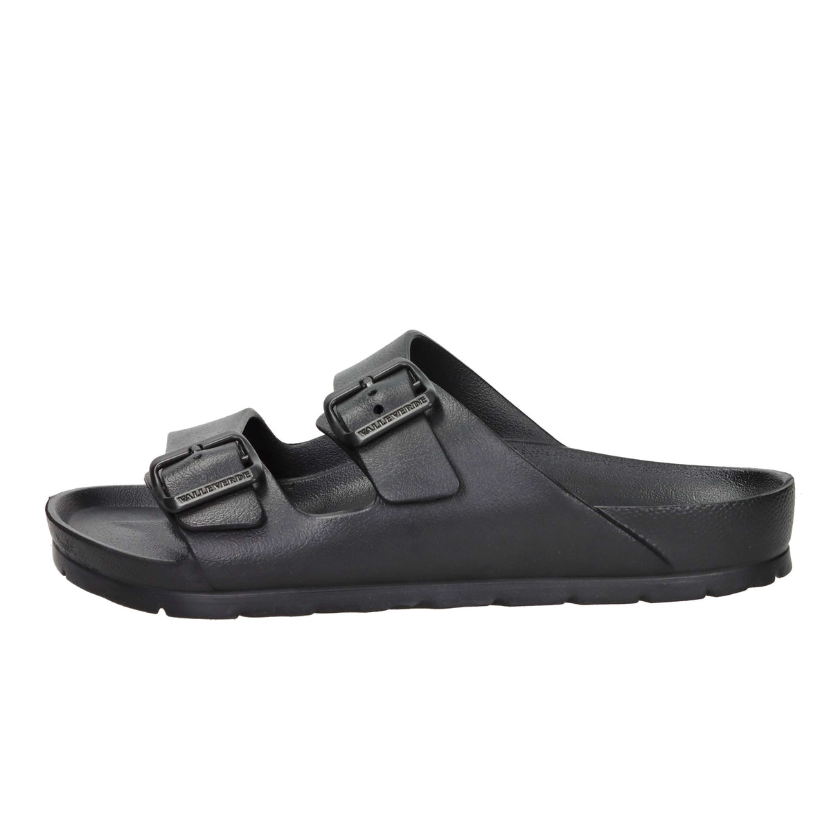 Valleverde Herren Pantoletten 59800A Schwarz
