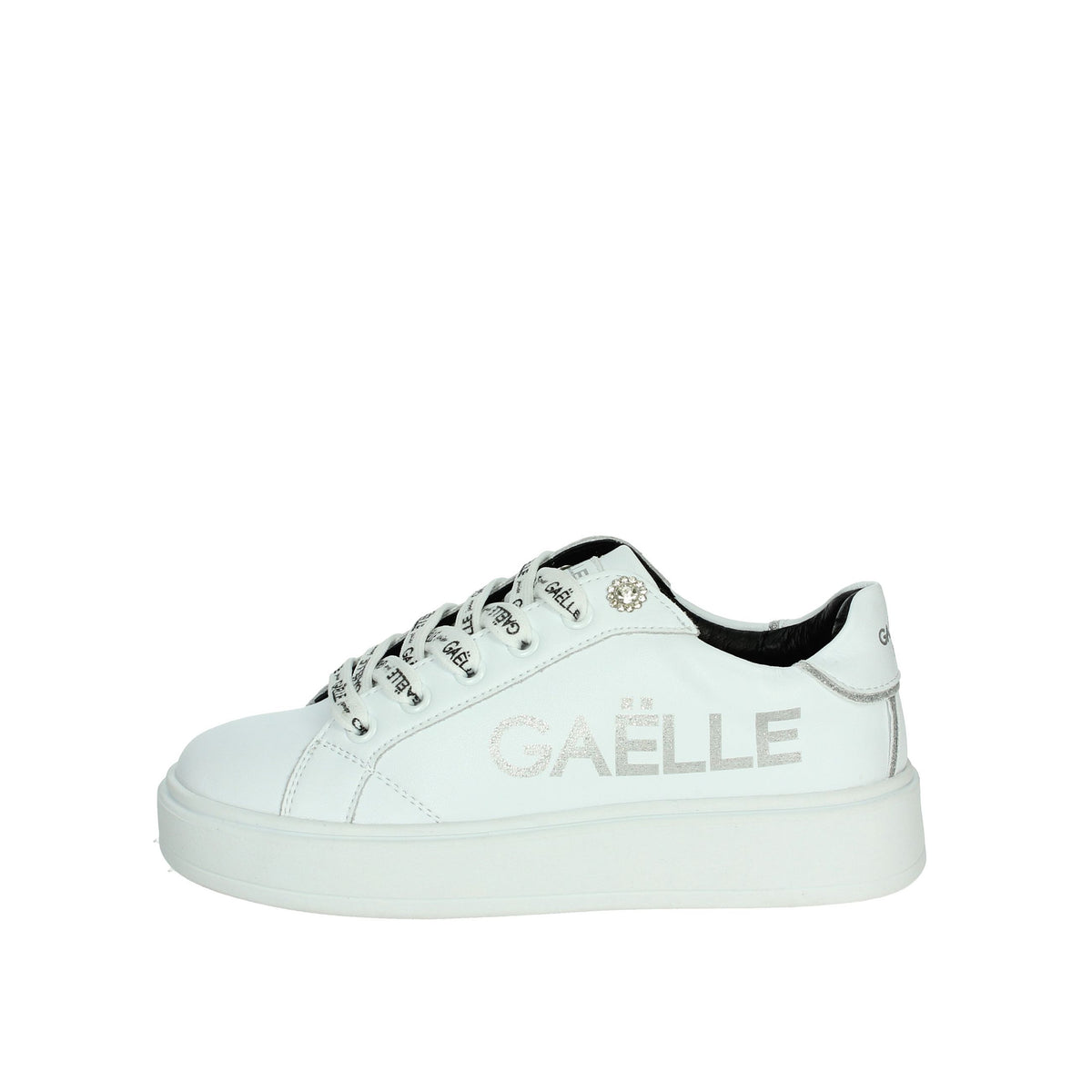 Gaelle Paris Bambine e ragazze Sneakers GS0007L Bianco/Argento