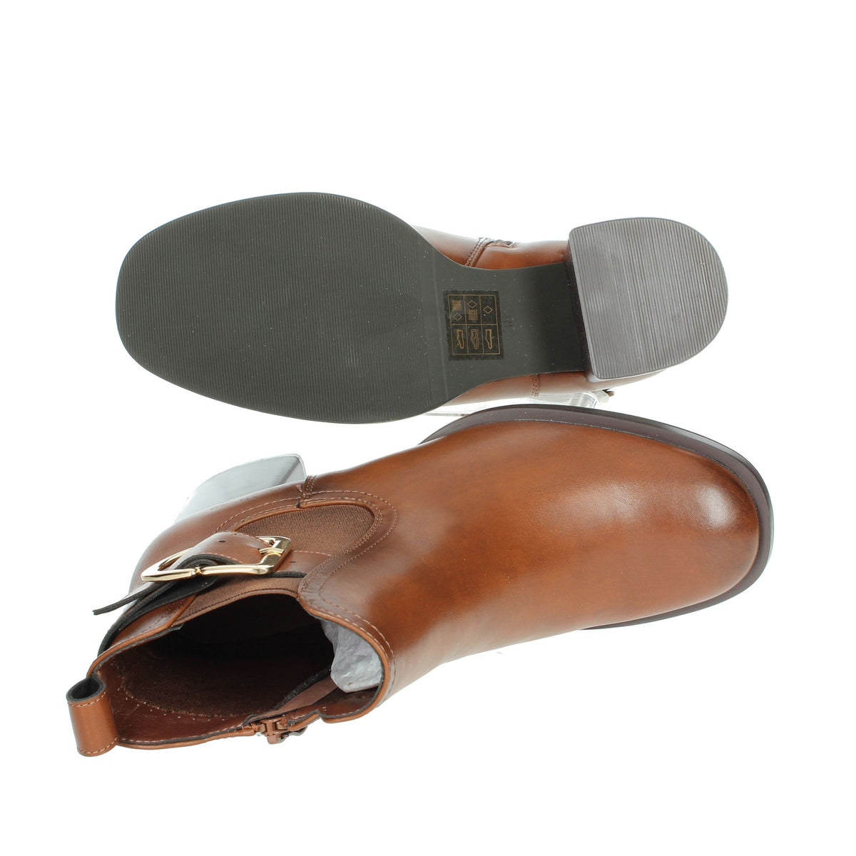 Keys Donna Stivaletti tacco K-10093 Cuoio