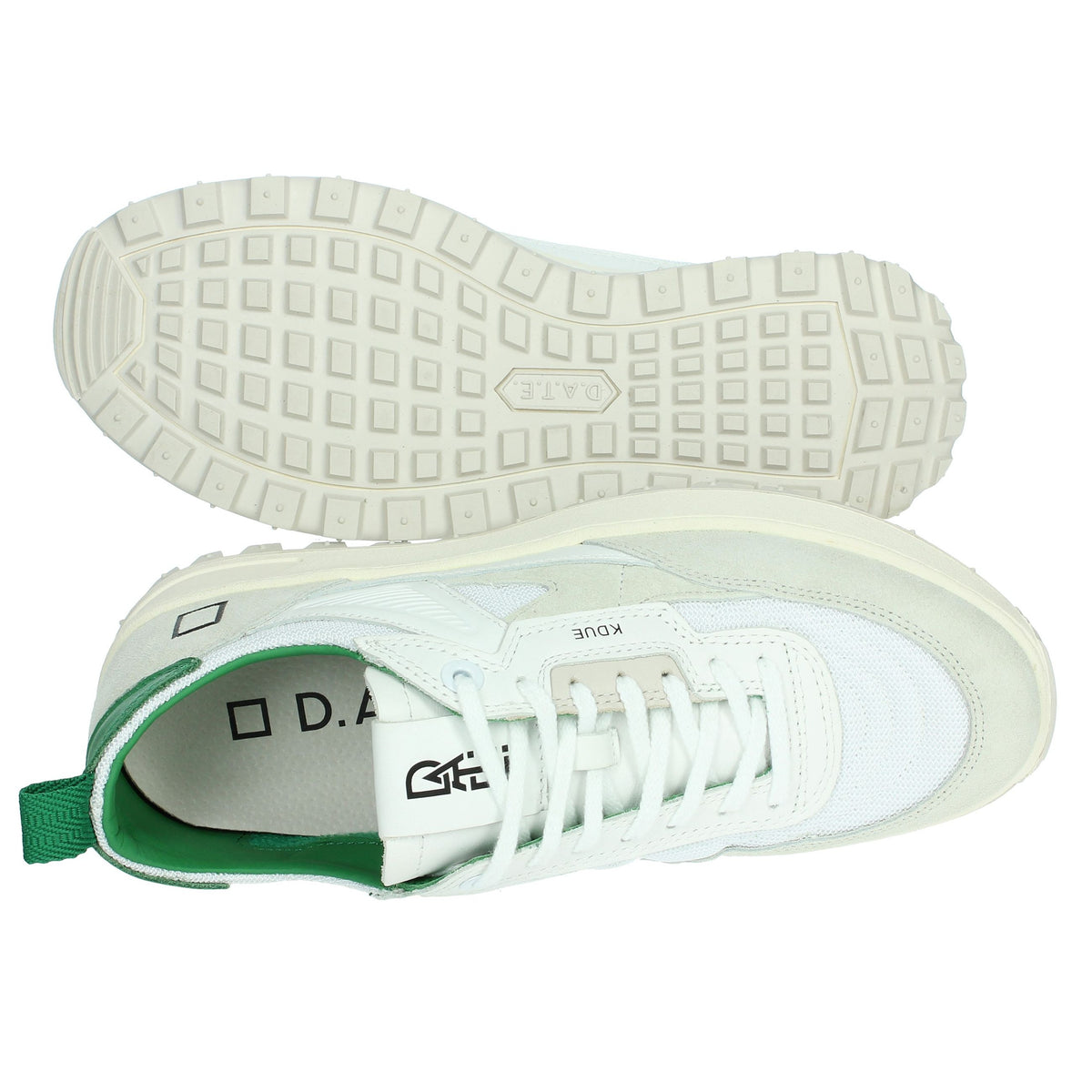 D.A.T.E. Uomo Sneakers M401-K2-CO-WG Bianco/Verde