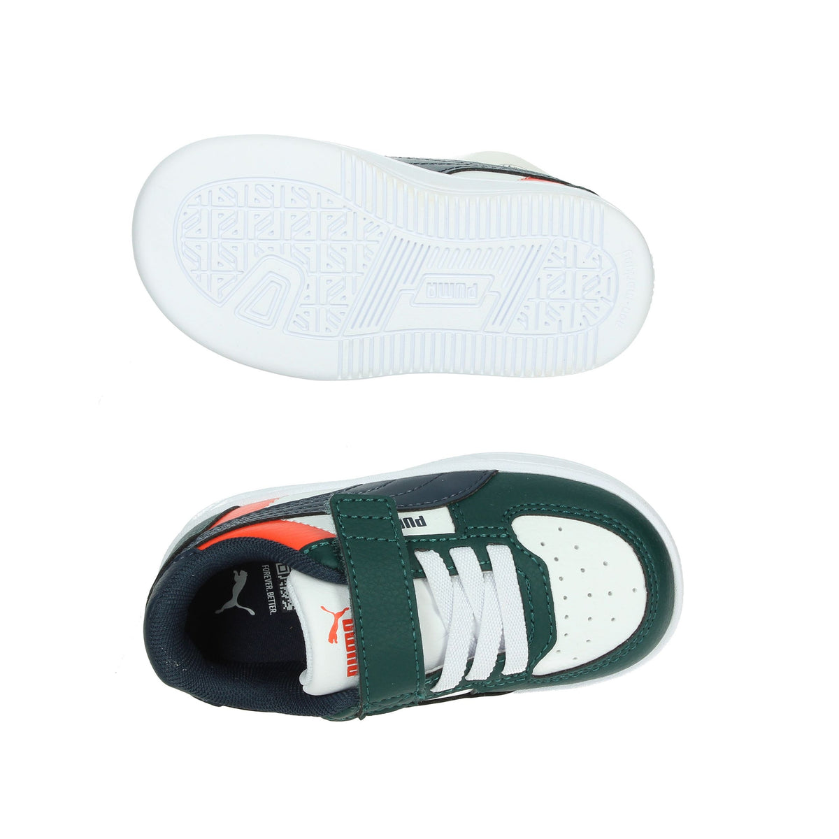 Puma Bambini e ragazzi Sneakers 394463 Bianco/Verdone