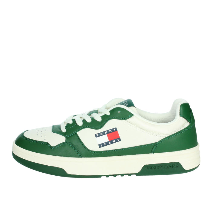 Tommy Hilfiger Uomo Sneakers EM0EM01443 Bianco/Verde