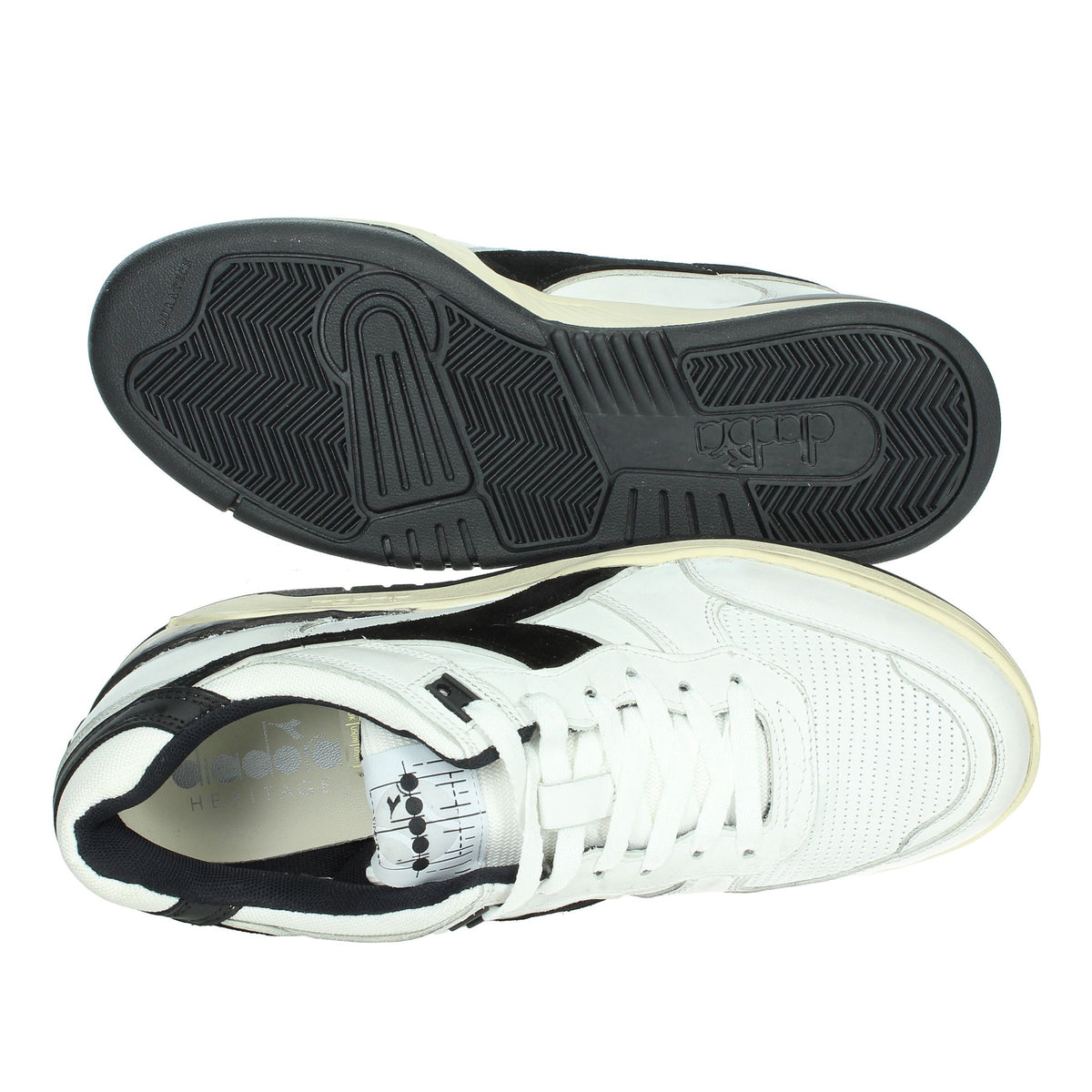 Diadora Heritage Unisex adulto Sneakers 201.180117 01 Bianco/Nero