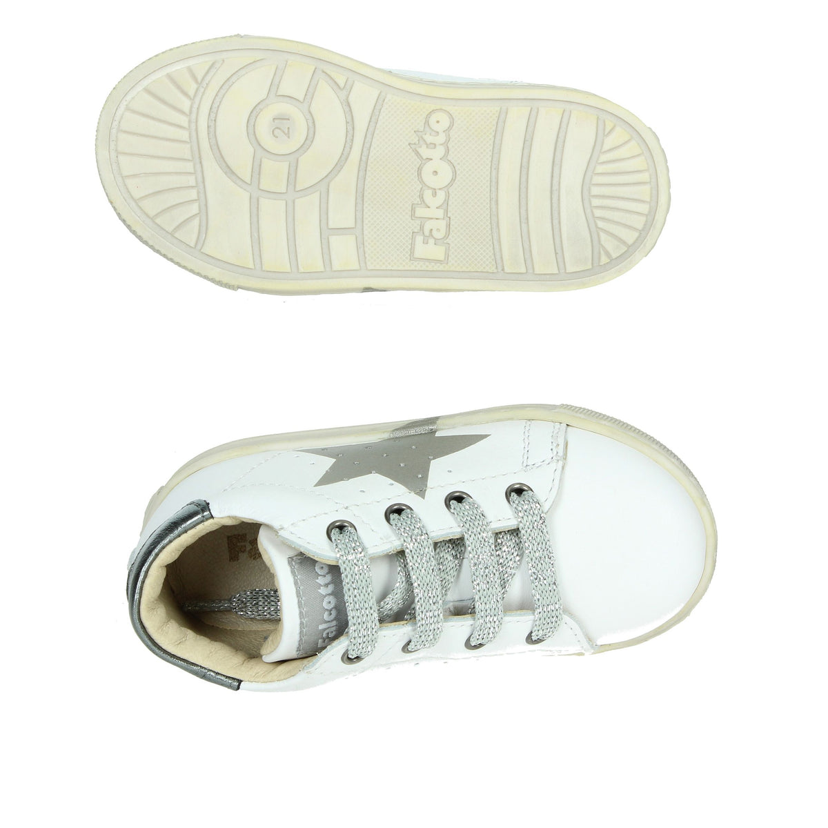 Falcotto Bambine e ragazze Sneakers 0011500560.01.1N38 Bianco/Argento