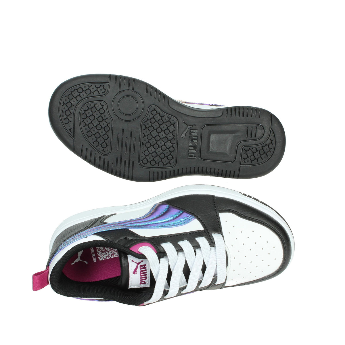 Puma Bambine e ragazze Sneakers 399650 Bianco/Nero
