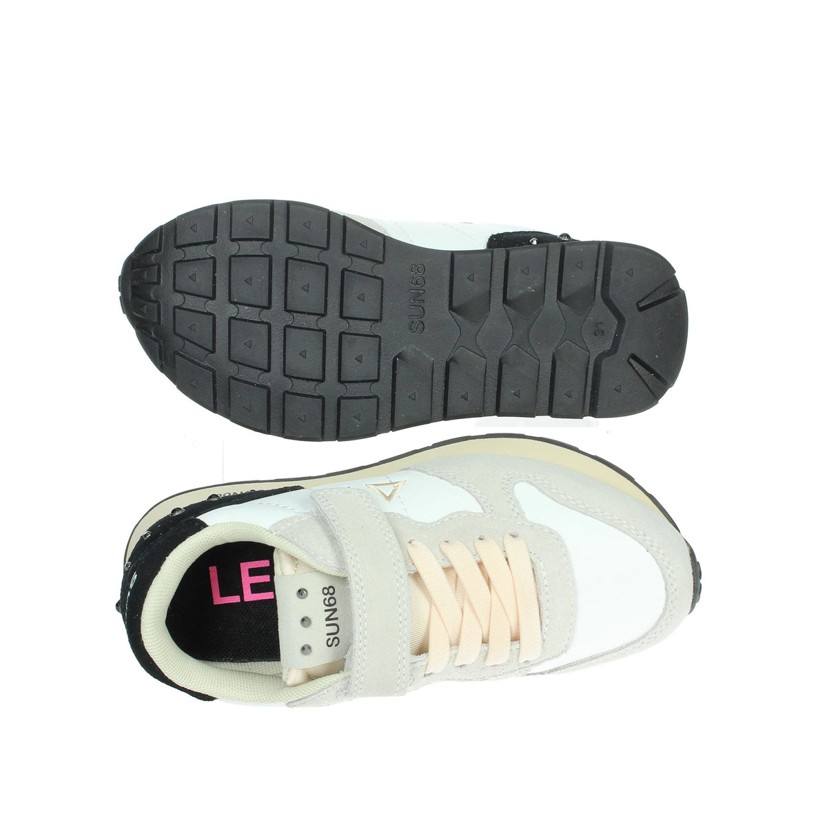 Sun68 Bambine e ragazze Sneakers Z44406K Bianco/Beige