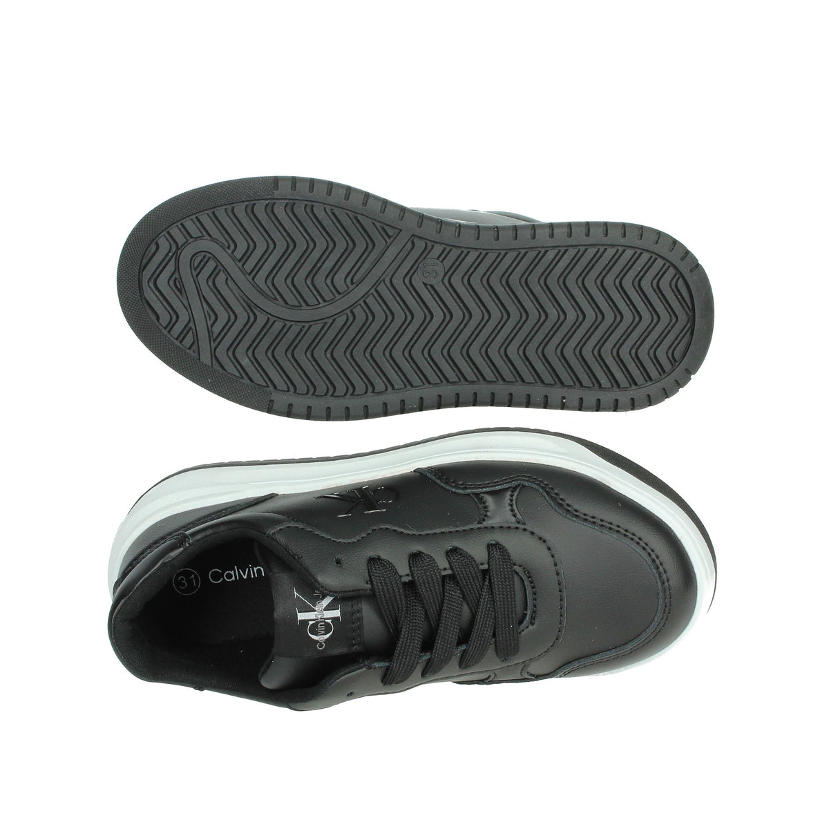 Calvin Klein Jeans Bambini e ragazzi Sneakers V3A9-80980-1355 Nero