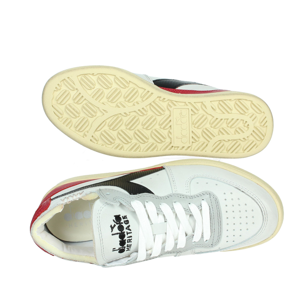 Diadora Heritage Donna Sneakers 201.176282 01 Bianco/Rosso