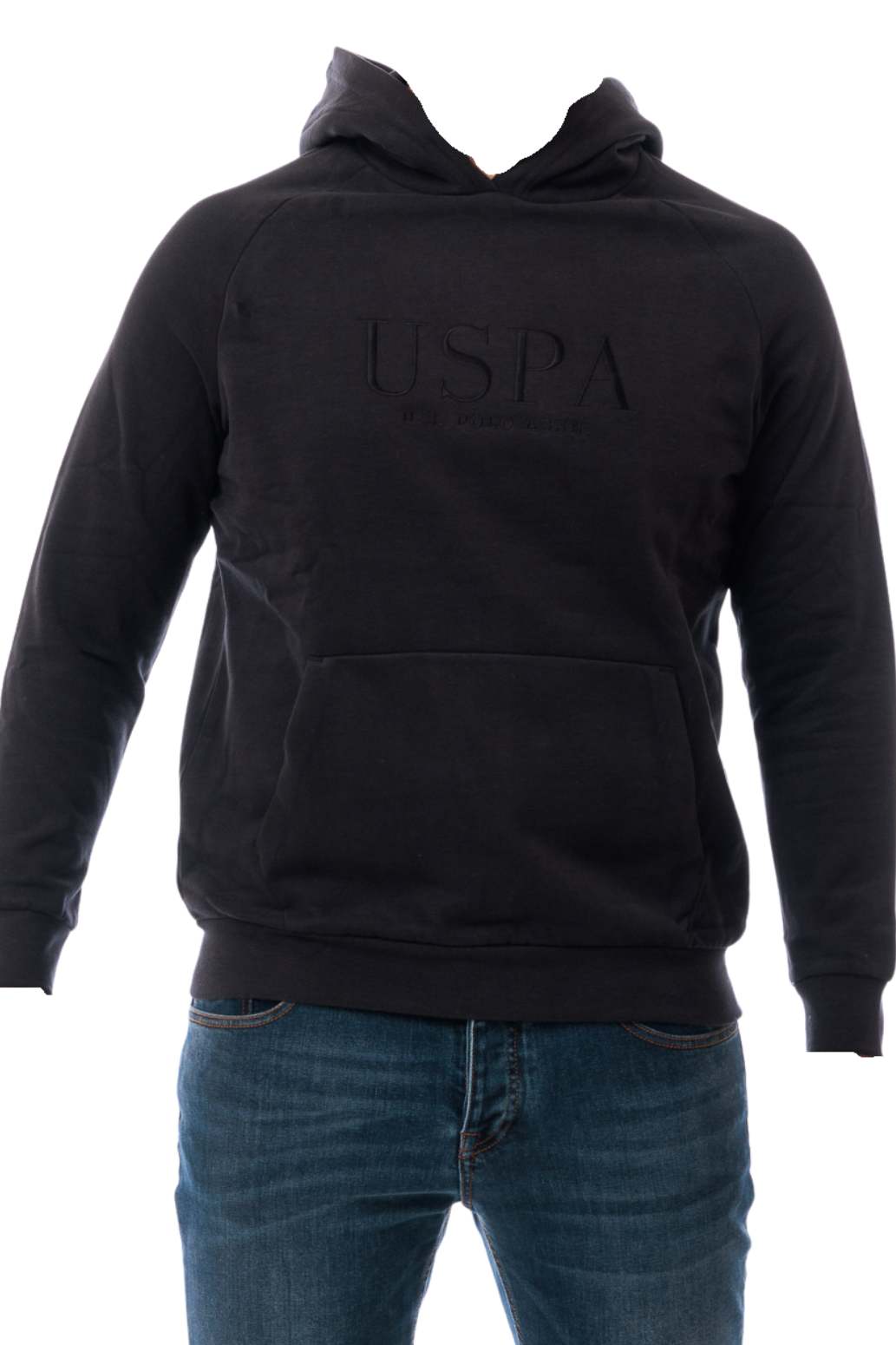 U.S. Polo Assn Uomo Felpa TYBA 53501 Nero