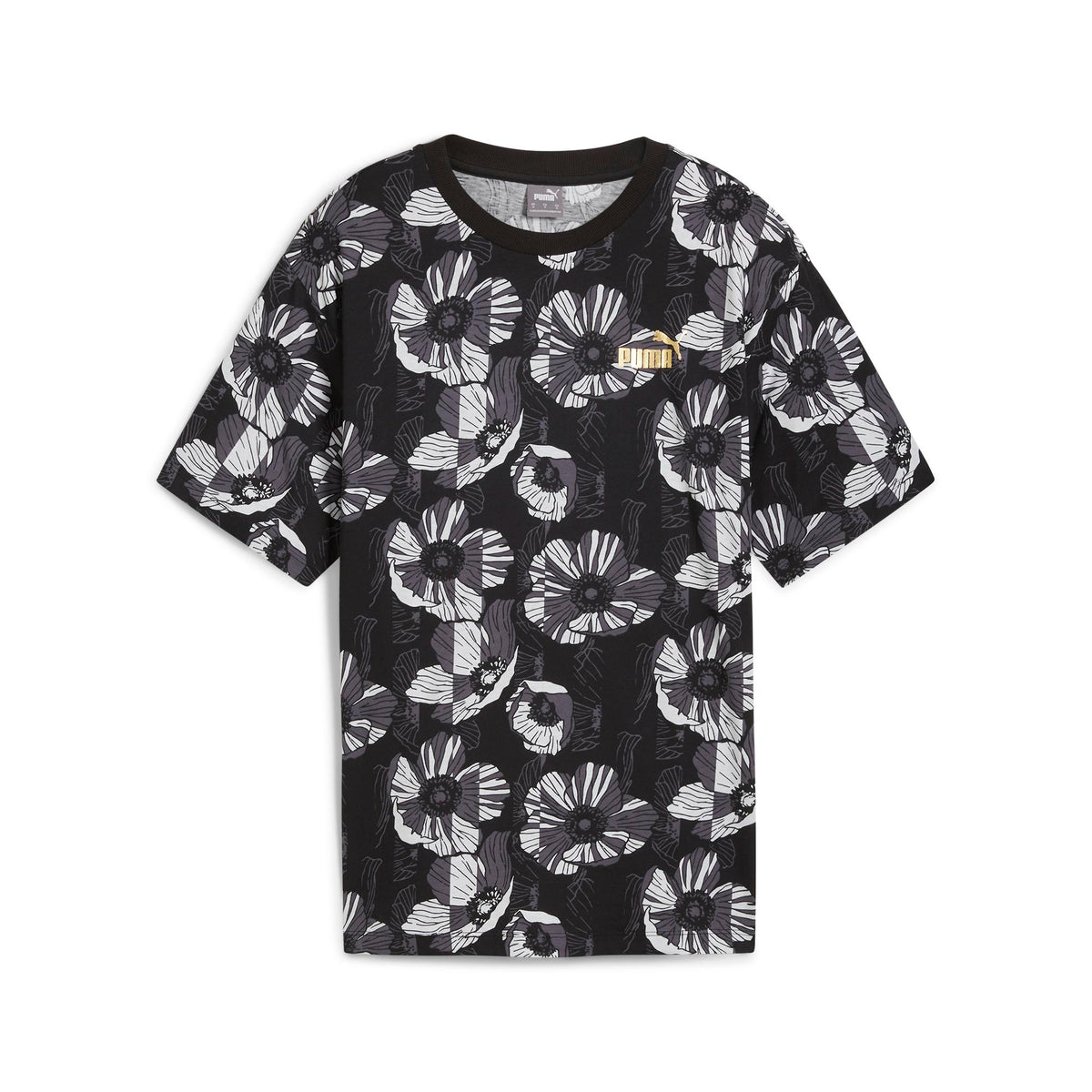 Puma Donna T-shirt 681692 Nero/Bianco