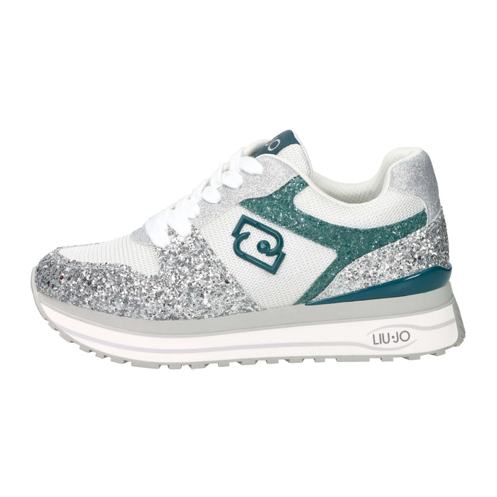 Liu-Jo Femme Baskets BA6013TX099 Argent/Vert