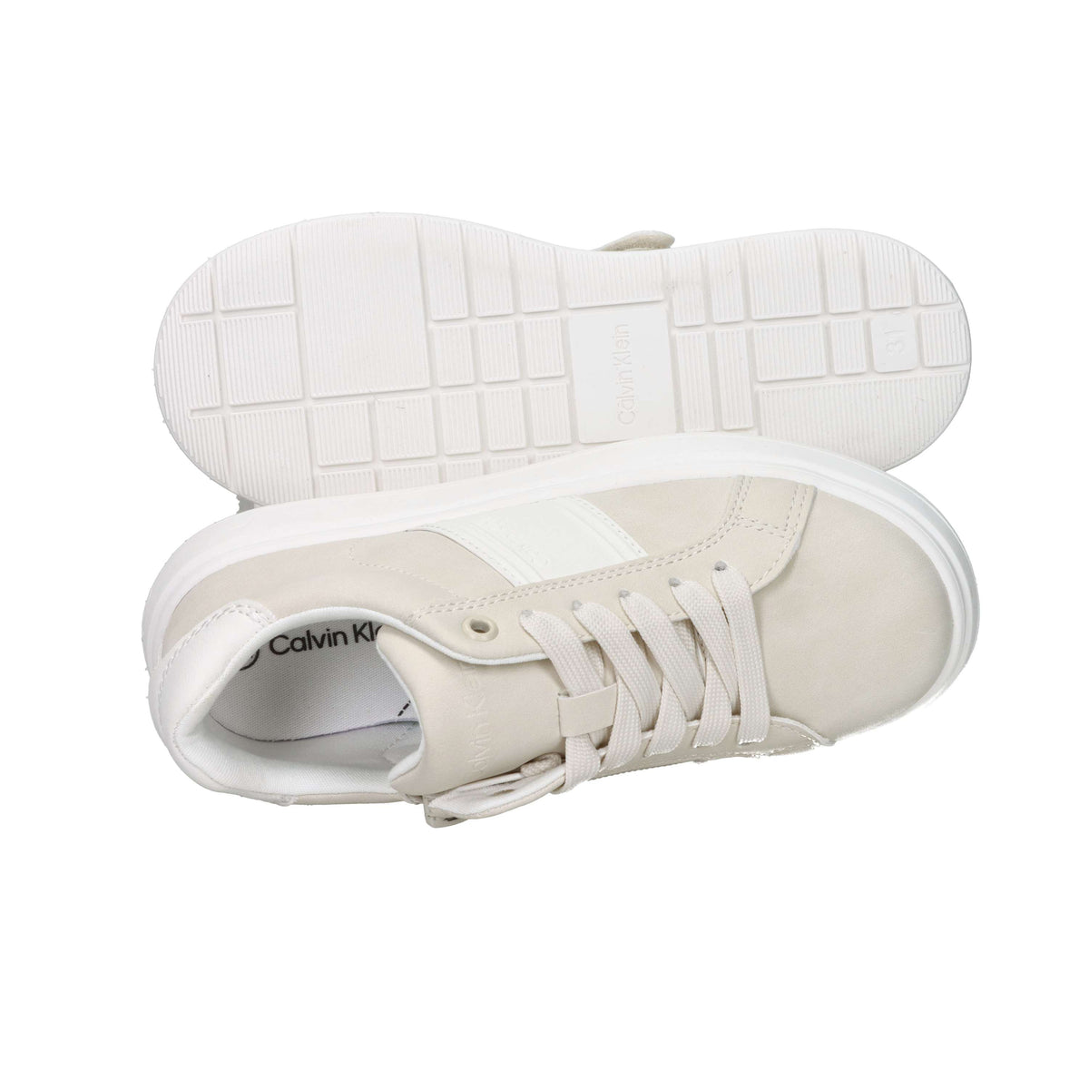 Calvin Klein Bambini e ragazzi Sneakers V3X9-83292-1269 Bianco/Nero