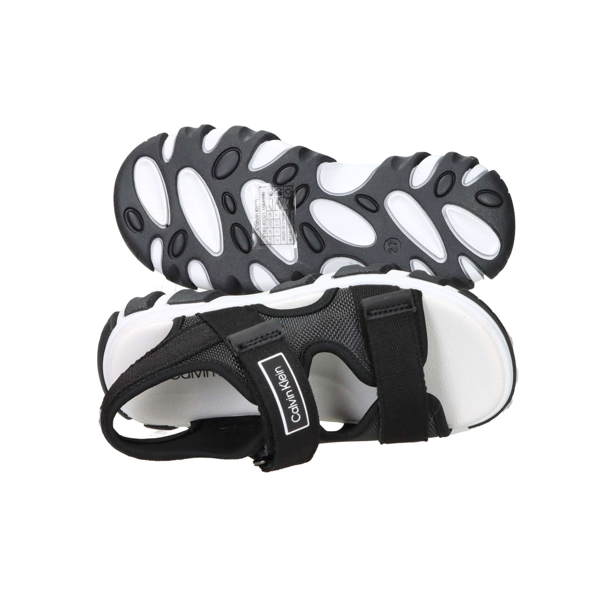 Calvin Klein Bambini e ragazzi Sandalo V1B2-83321-1564 Nero
