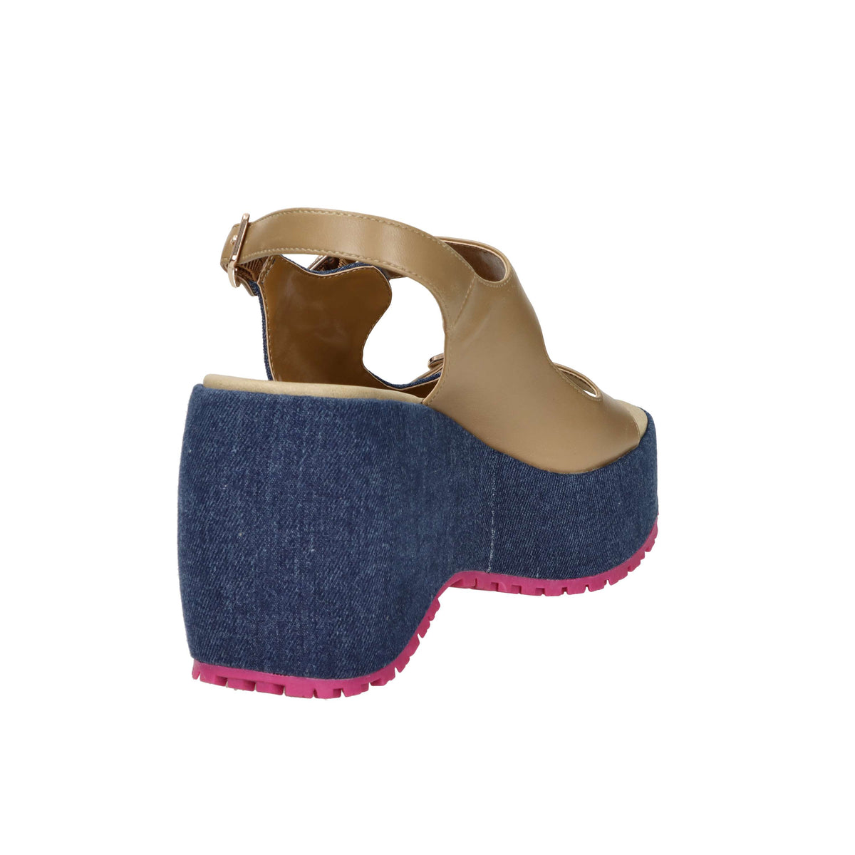Fornarina Women Wedge Sandal BUBBLE MILA Jeans