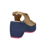 Fornarina Women Wedge Sandal BUBBLE MILA Jeans