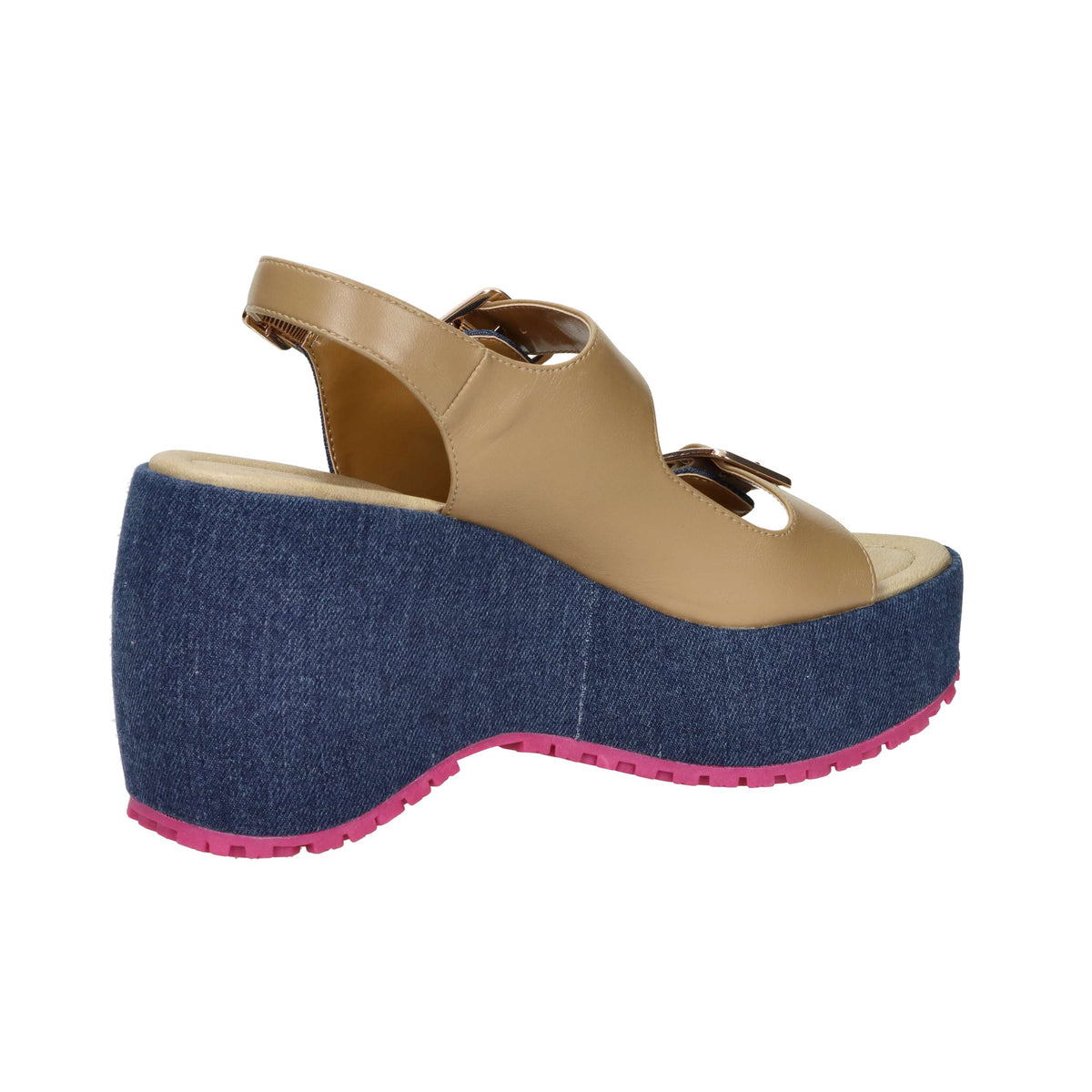 Fornarina Women Wedge Sandal BUBBLE MILA Jeans