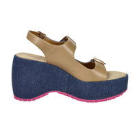 Fornarina Women Wedge Sandal BUBBLE MILA Jeans