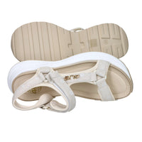 4Us Paciotti Donna Sandalo con zeppa 4BX212 Beige