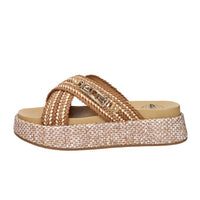 4US Paciotti Women's Wedge Slipper UZM07 Leather