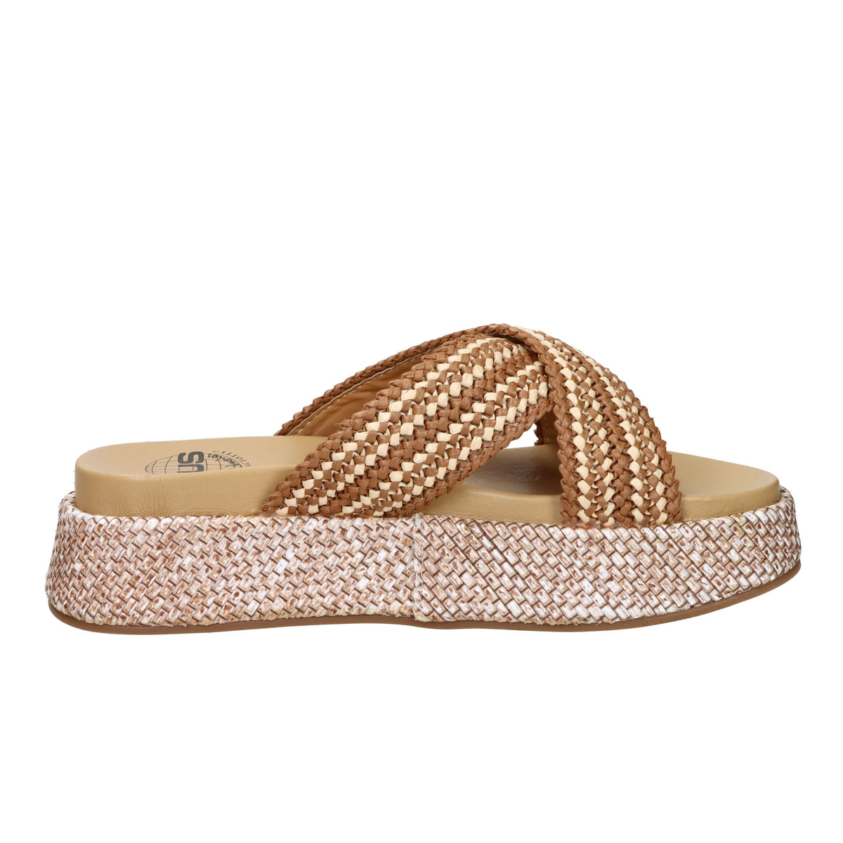 4US Paciotti Women's Wedge Slipper UZM07 Leather