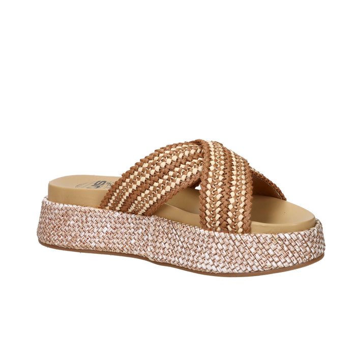 4US Paciotti Women's Wedge Slipper UZM07 Leather