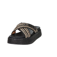 4Us Paciotti Women's Wedge Slipper UZM07 Black