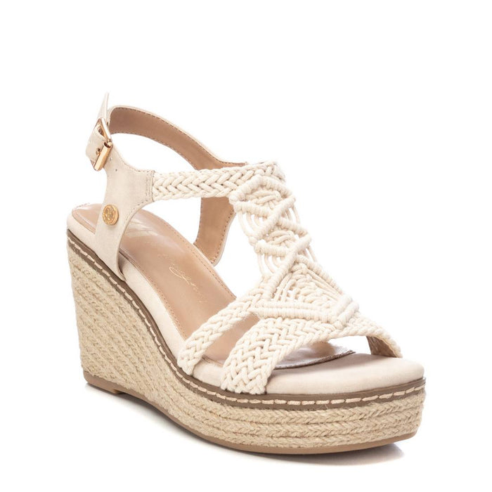 Xti Donna Sandalo con zeppa 142834 Beige