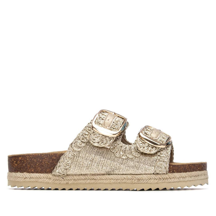 Xti Femme Claquette basse 145072 Or