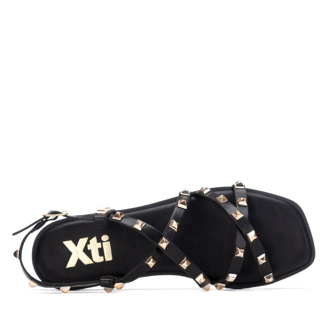 Xti Femme Sandale basse 145150 Noir