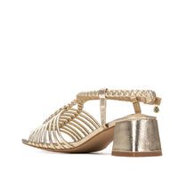 Xti Mujer Sandalia con tacón 145433 Oro