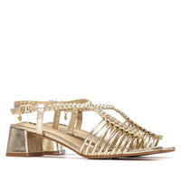 Xti Donna Sandalo con tacco 145433 Oro