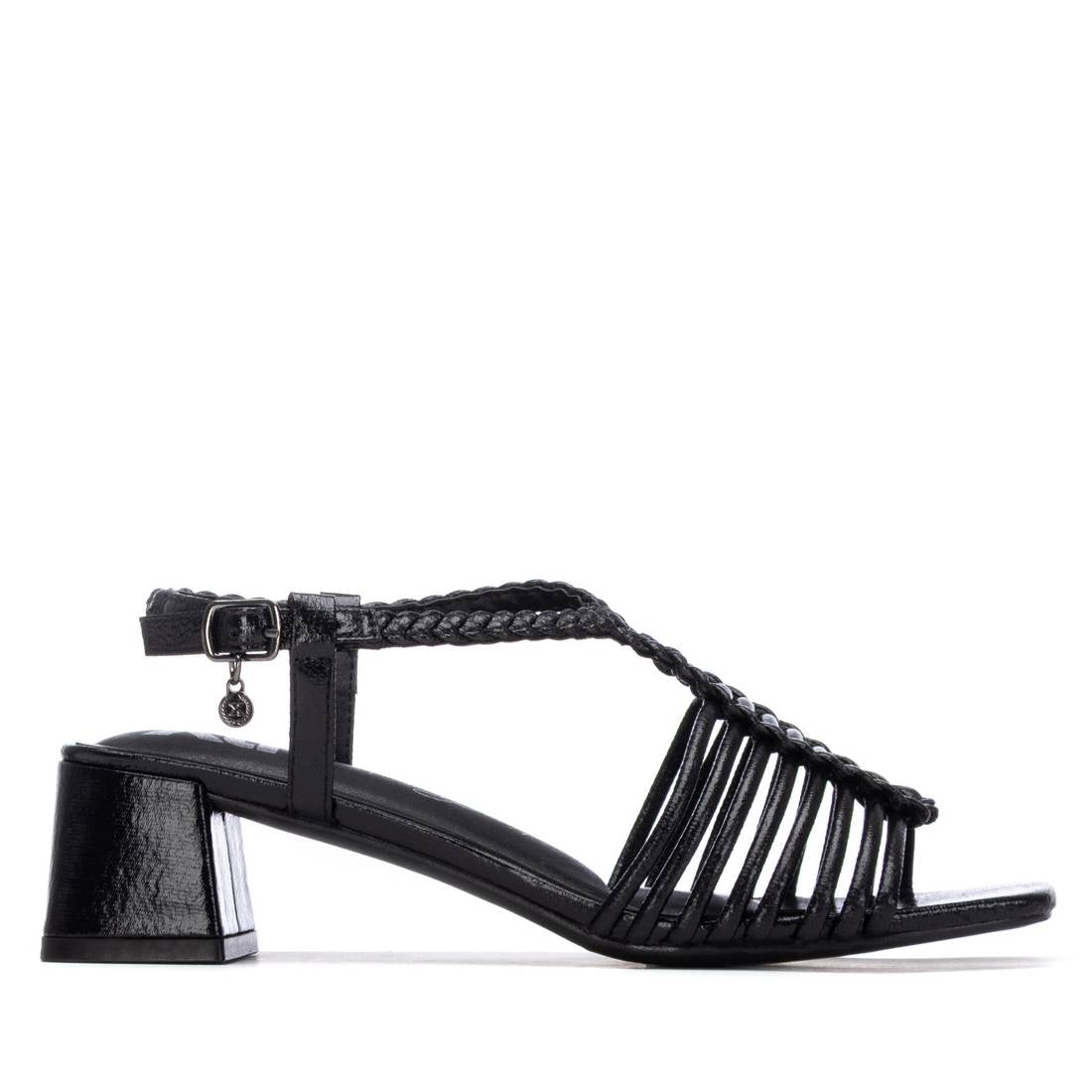 Xti Mujer Sandalia con tacón 145433 Negro