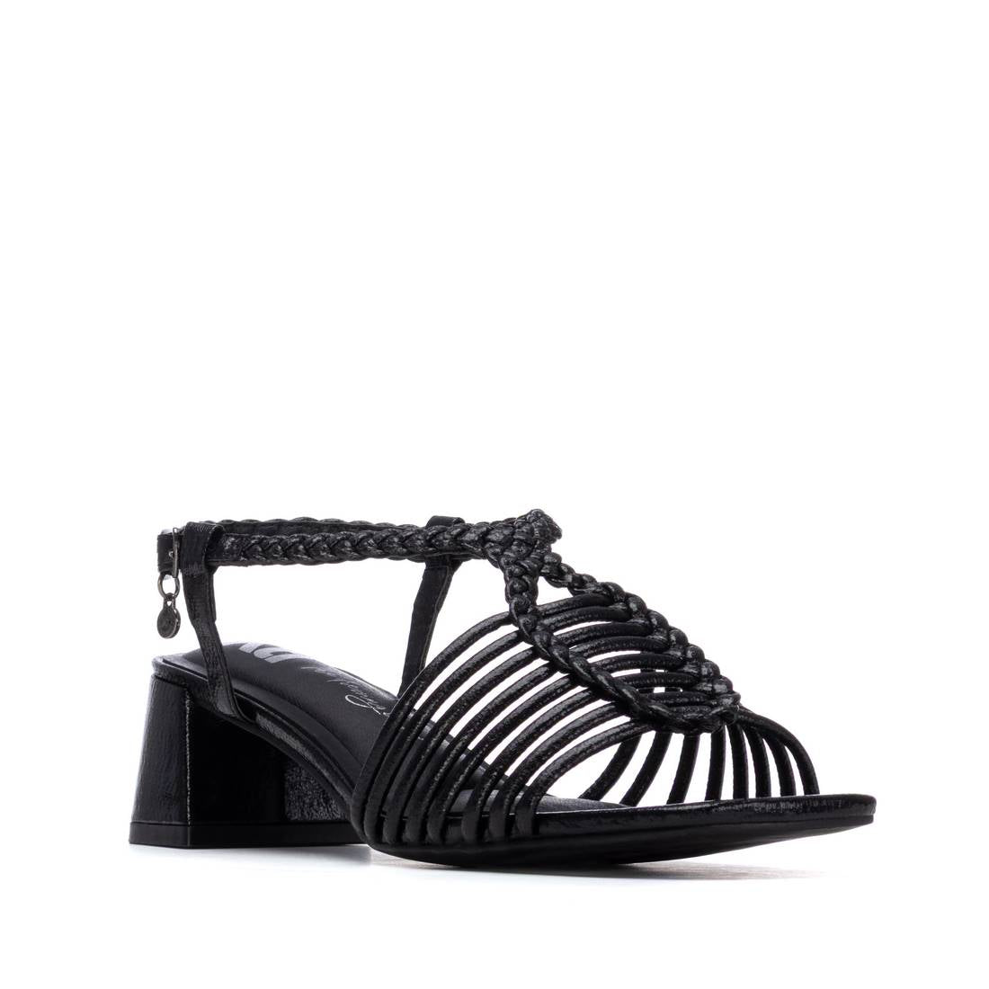 Xti Mujer Sandalia con tacón 145433 Negro