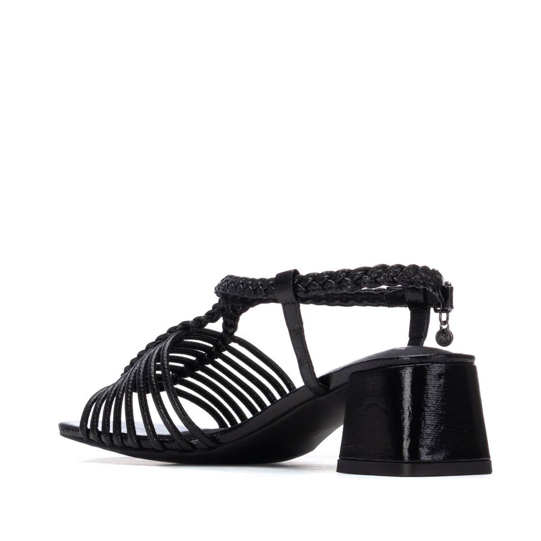 Xti Mujer Sandalia con tacón 145433 Negro