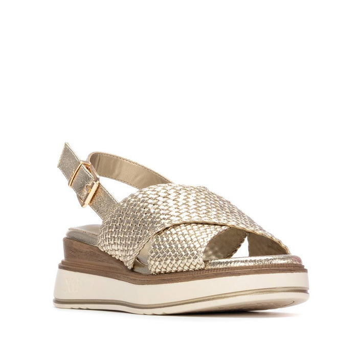 Xti Femme Sandale compensée 145252 Or