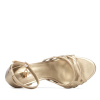 Xti Damen Sandale mit Absatz 145461 Gold