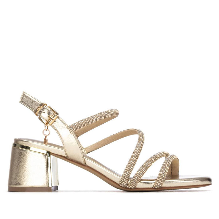 Xti Donna Sandalo con tacco 145260 Oro